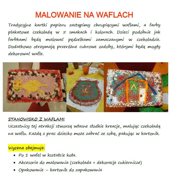 Czekoladowe Warsztaty dla dzieci - przedszkola, szkoły, urodzinki, WARSZAWA, mazowieckie