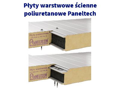 Płyty warstwowe ścienne poliuretanowe Paneltech - kliknij, aby powiększyć