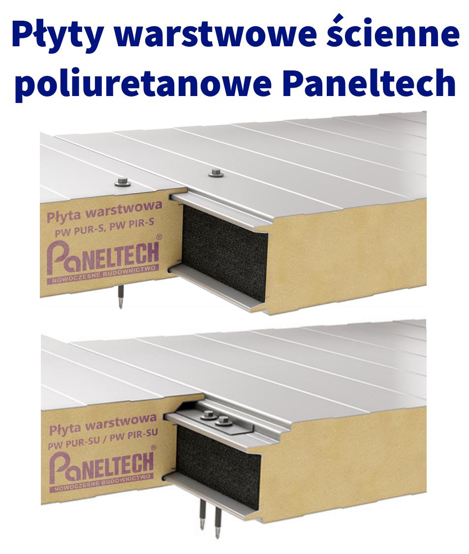 Płyty warstwowe ścienne poliuretanowe Paneltech