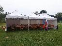 Namiot handlowy  -  ogrodowy 3m x 3m z 3 bokami