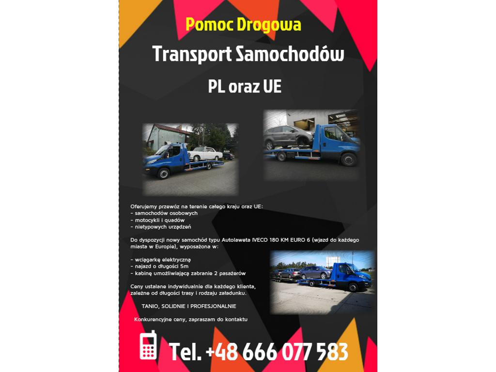 Pomoc Drogowa Zielona Góra - Laweta Holowanie Transport S3, lubuskie