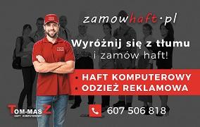 Haft hafciarnia haft tanio logo odzież reklamowa naszywki, Tłuczań, małopolskie