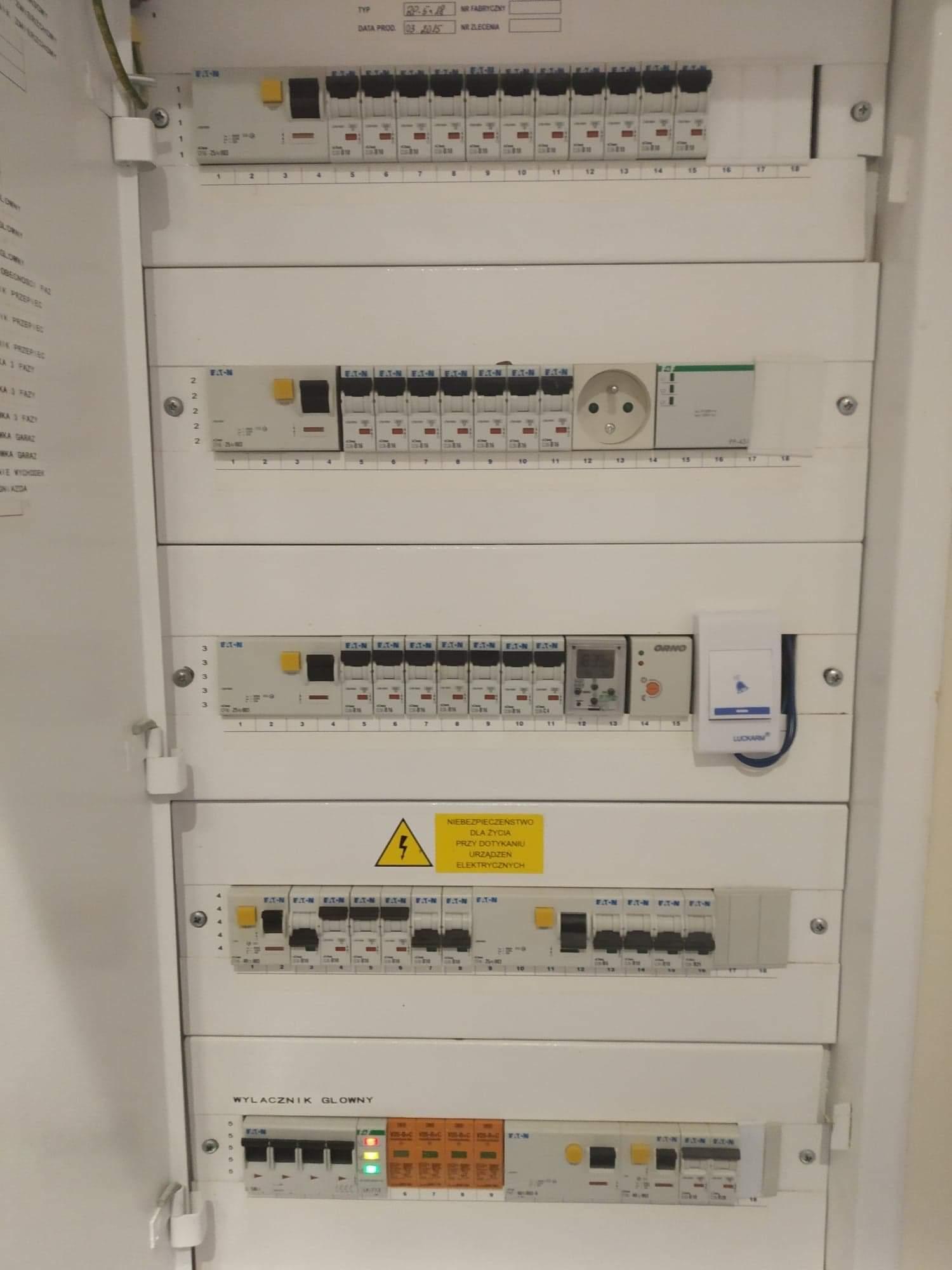 Szafy sterownicze, prefabrykacja szaf, elektryk, remont, automatyka, Janówka, łódzkie