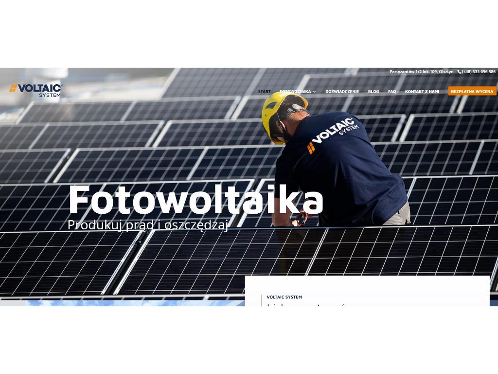 Fotowoltaika Olsztyn  Panele Fotowoltaiczne  Voltaic System, warmińsko-mazurskie