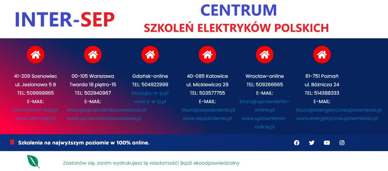 Uprawnienia SEP, Szkolenia SEP, Kursy SEP, Egzamin państwowy