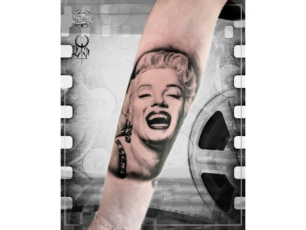 tatuaż marilyn monroe