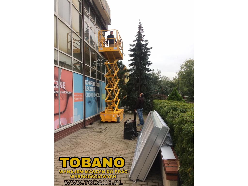 TOBANO Wynajem maszyn do prac wysokościowych TEL. 536096639 