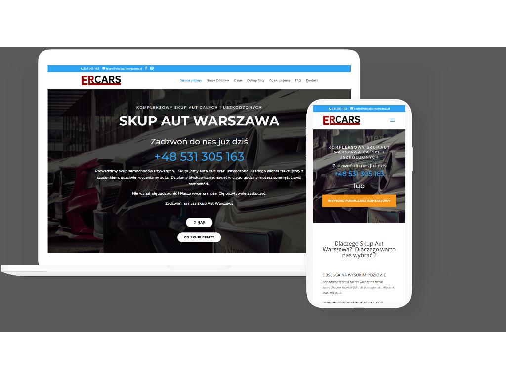 Strona internetowa Ercars