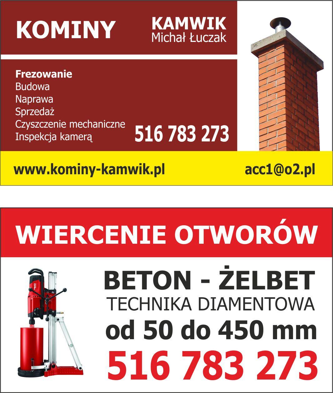 Frezowanie komina kominów WIERCENIE BETONIE ŻELBET , STARE BABICE, mazowieckie