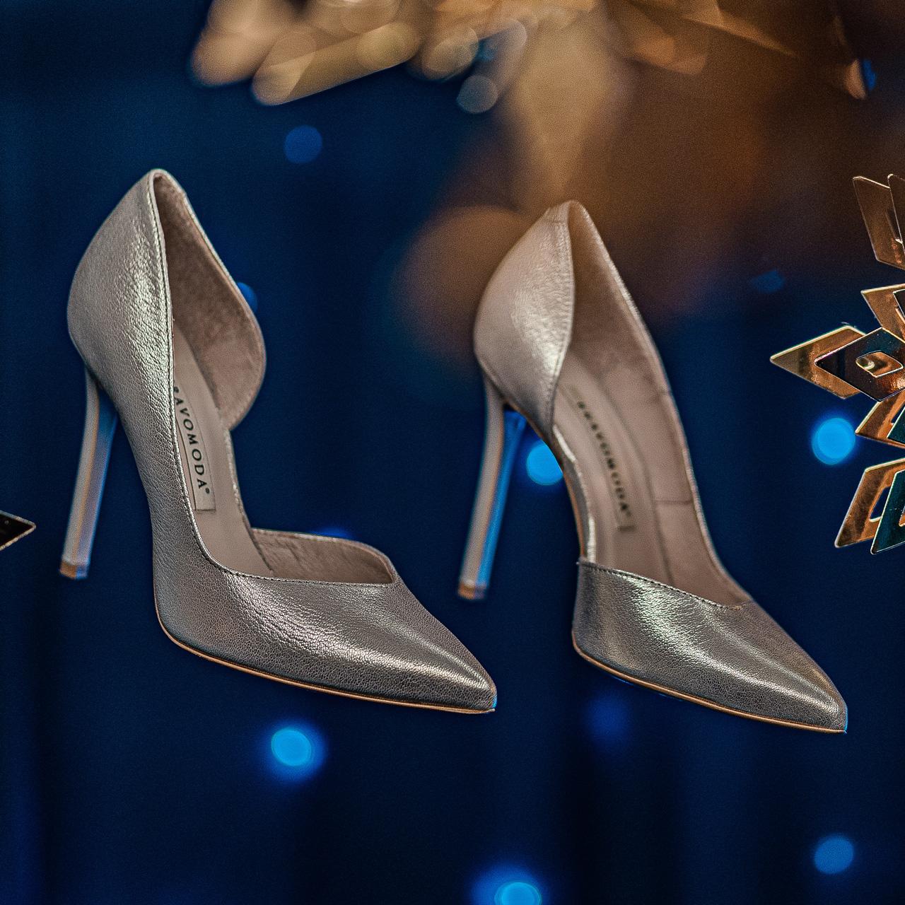 Szpilki z naturalnej skóry