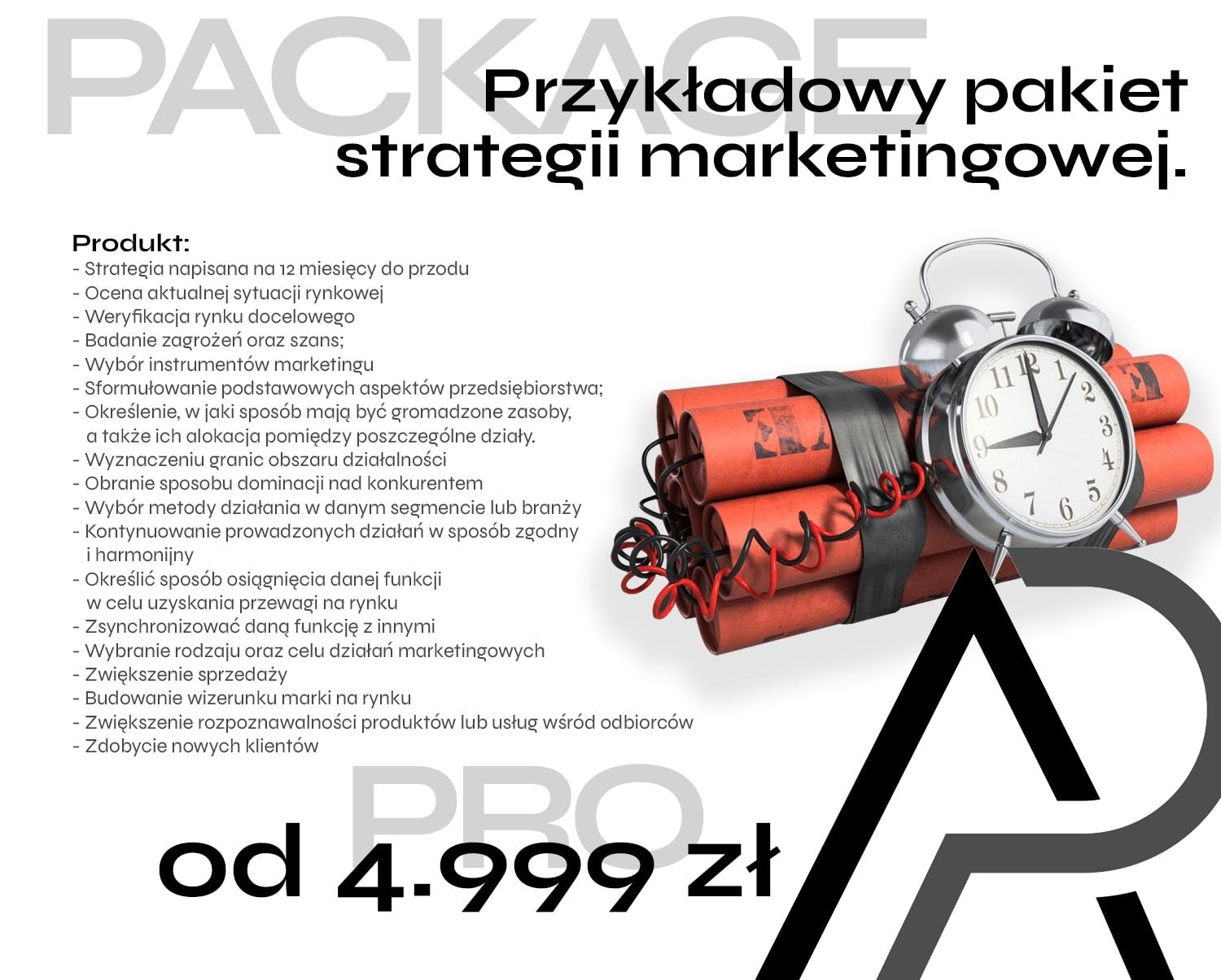 Przykładowy pakiet strategii marketingowej