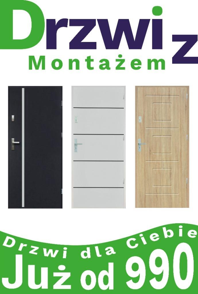 Drzwi z montażem Namysłów stalowe i drewniane, wejściowe montaż, opolskie