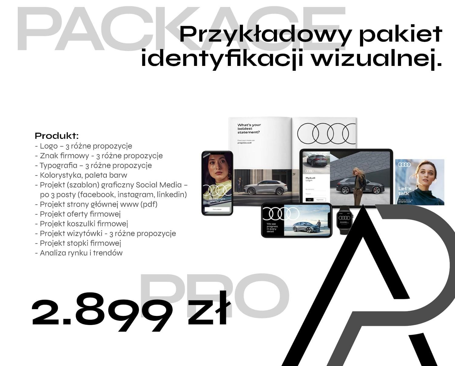 Przykładowy pakiet identyfikacji wizualnej