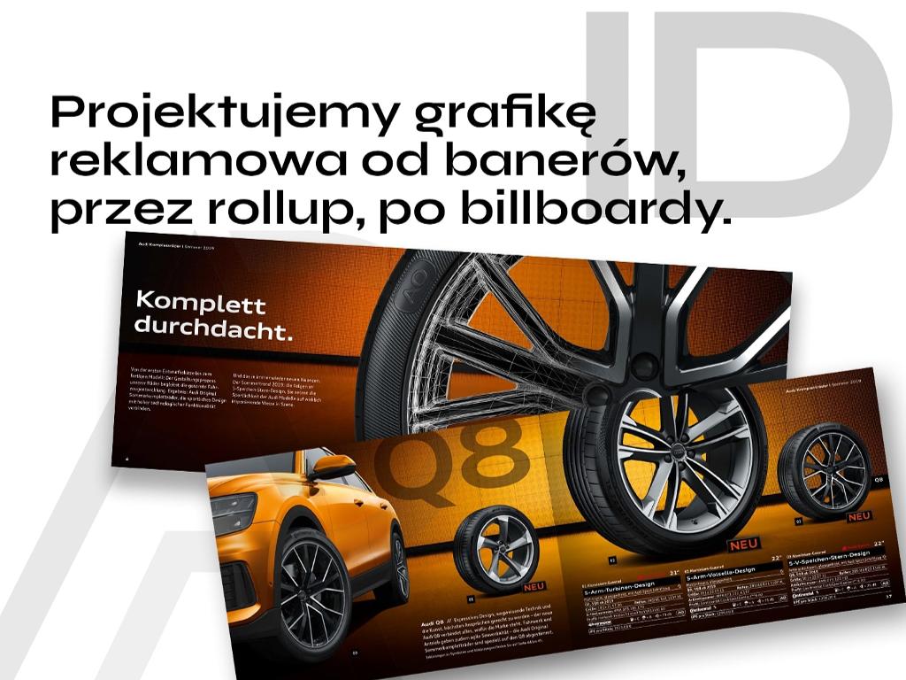 Nowoczesna grafika reklamowa - odbierz BEZPŁATNY projekt