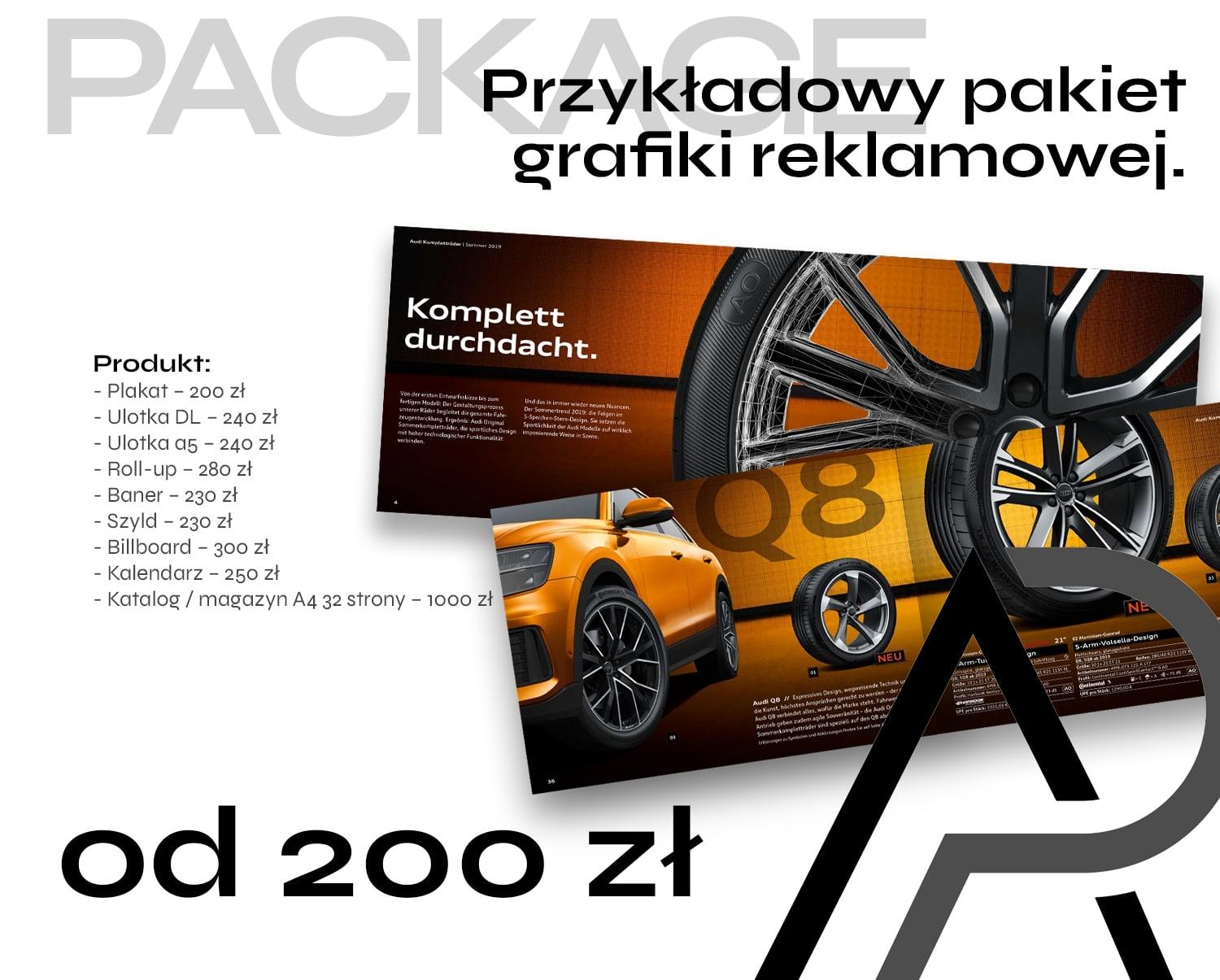 Nowoczesna grafika reklamowa - odbierz BEZPŁATNY projekt