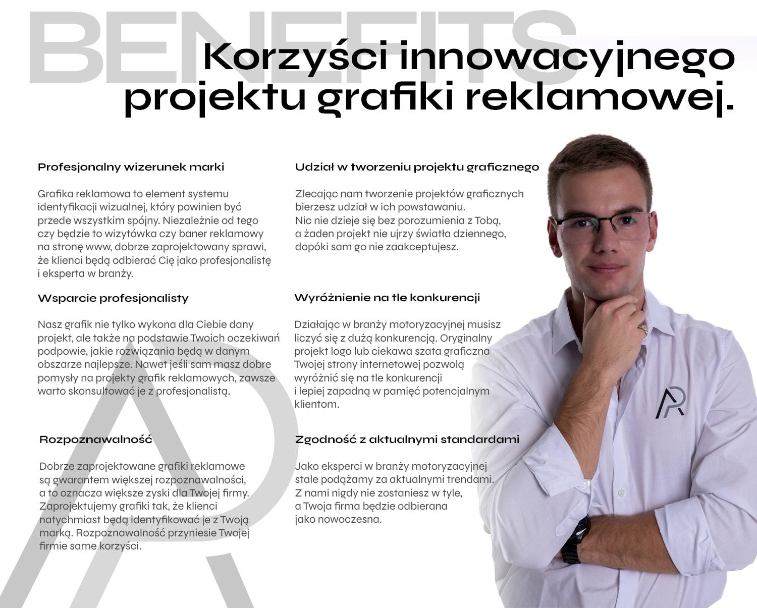 Nowoczesna grafika reklamowa - odbierz BEZPŁATNY projekt