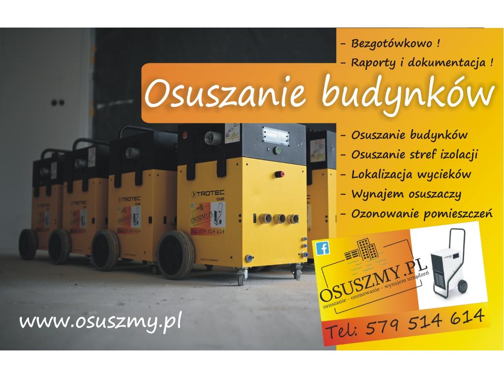 Osuszanie Budynków Gdynia Sopot Gdańsk i okolice.