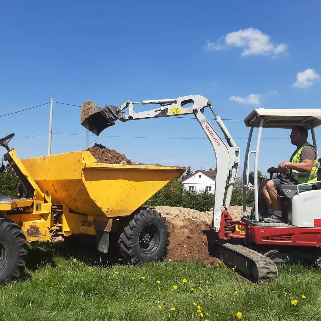 PRACE ZIEMNE usługi minikoparką wywrotką wozidłem świder Gorlice, małopolskie