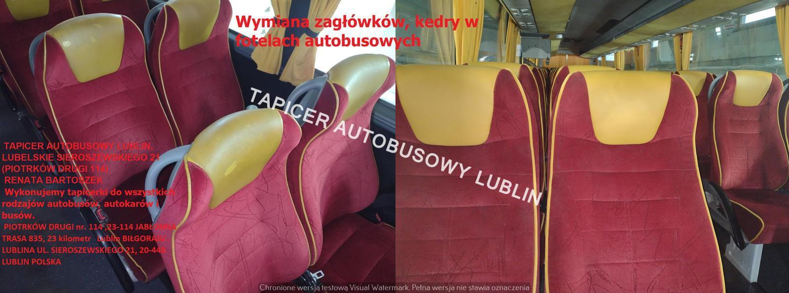 TAPICERKA ,TAPICER BUS ,TAPICERKA DO AUTOBUSÓW LUBLIN RENATA