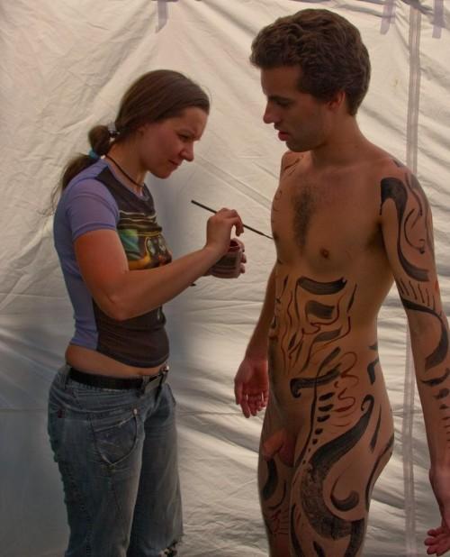 Striptiz i body painting, mazowieckie