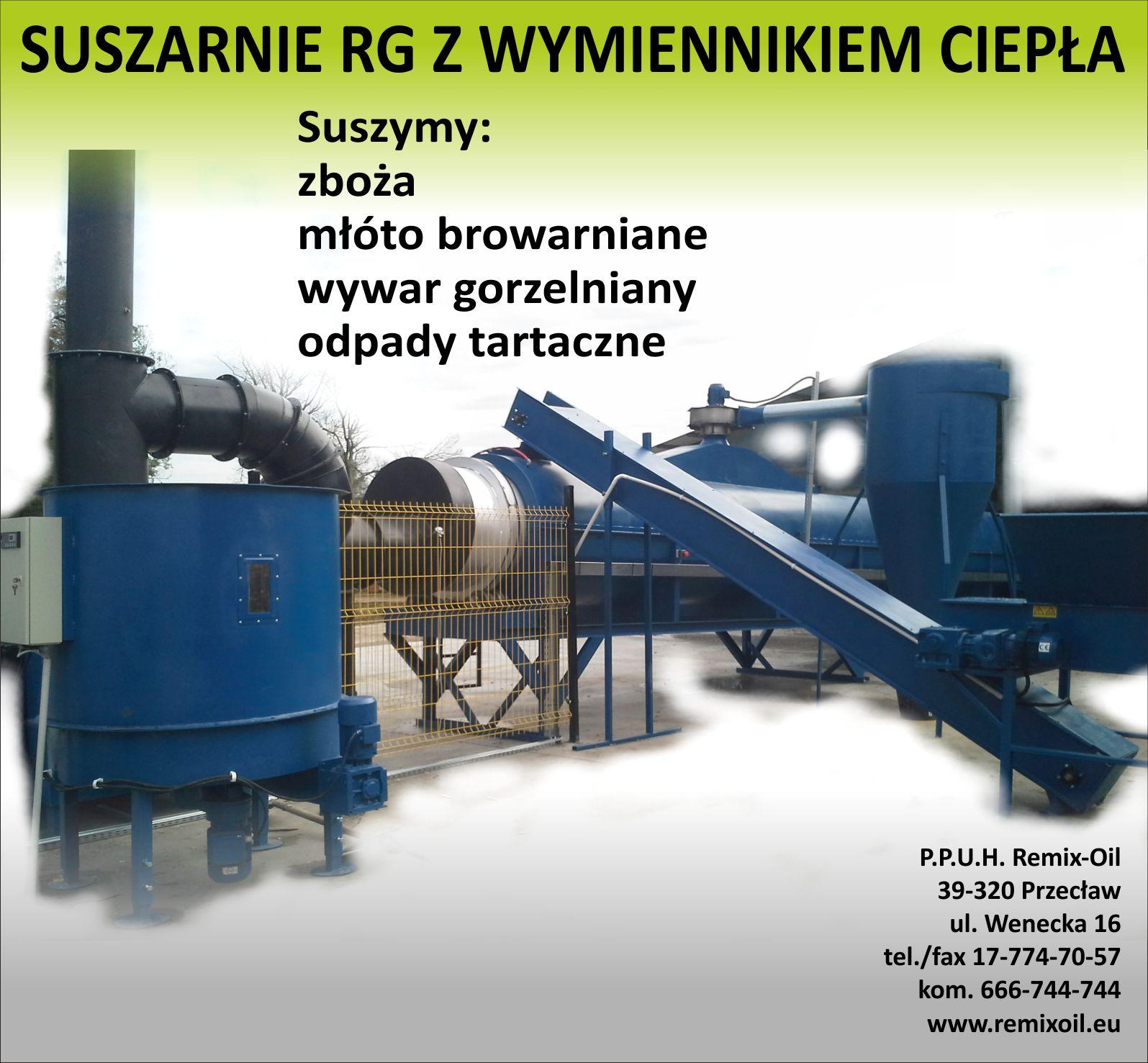 Suszarnie i Linie technologiczne do przerobu biomasy., Przecław