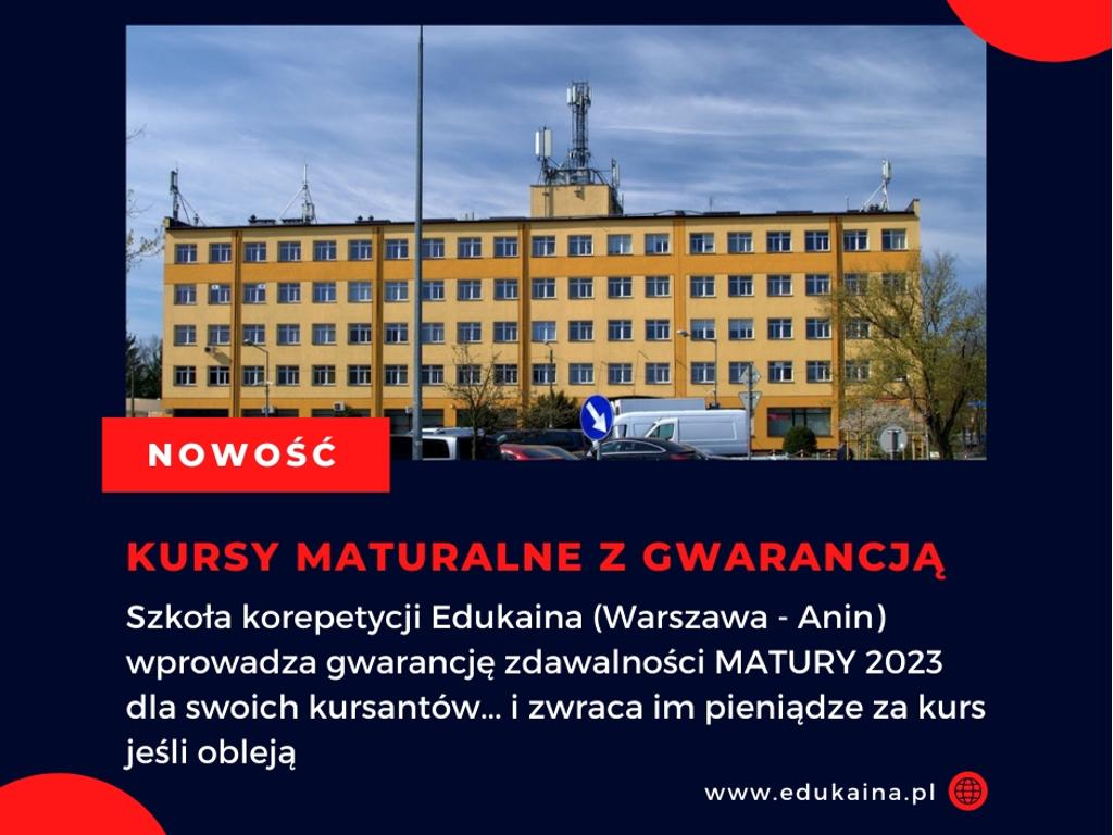 Kursy przygotowawcze do egzaminu ósmoklasisty, Warszawa, mazowieckie