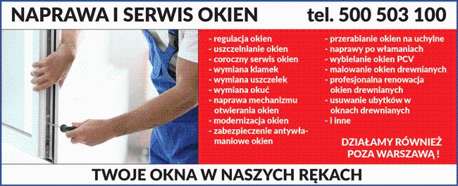 Uszczelnianie, serwis, naprawa okien drewnianych, PCV, aluminium, Warszawa i okolice, mazowieckie