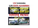 Skup aut Volkswagenów Sharanów Seat Alhambra Ford Galaxy Toy