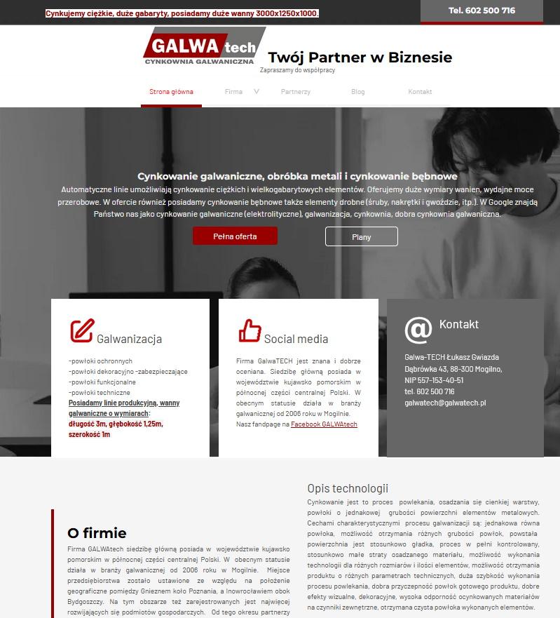 website www.galwatech.pl