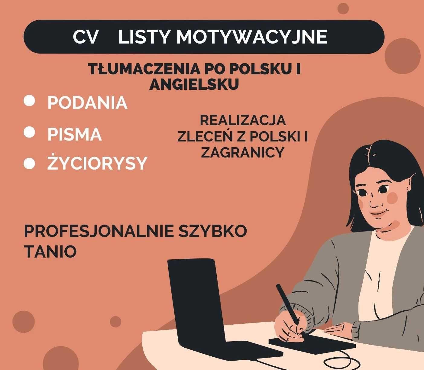 CV, LM, pisanie, Radom, szybko, tanio, profesjonal, mazowieckie