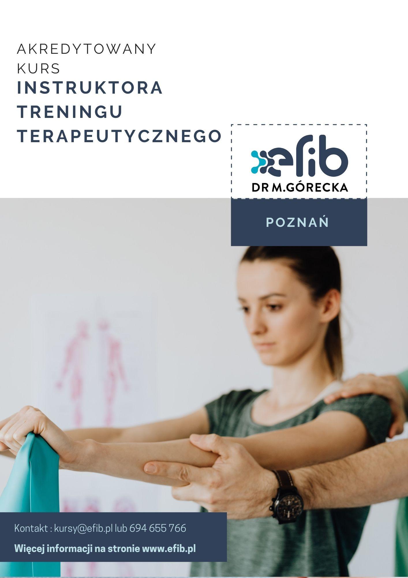 Kurs Instruktora Treningu Terapeutycznego drmgorecka efib