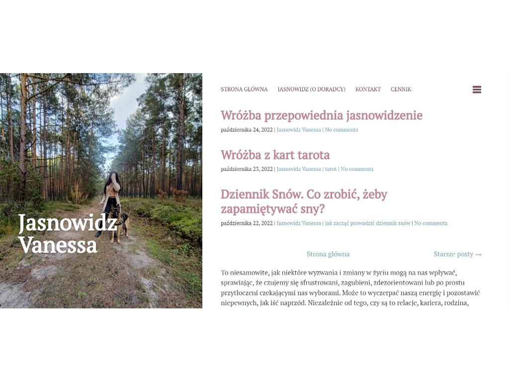 Jasnowidz Vanessa, jasnowidz, dobra wróżka, wróżba z kart