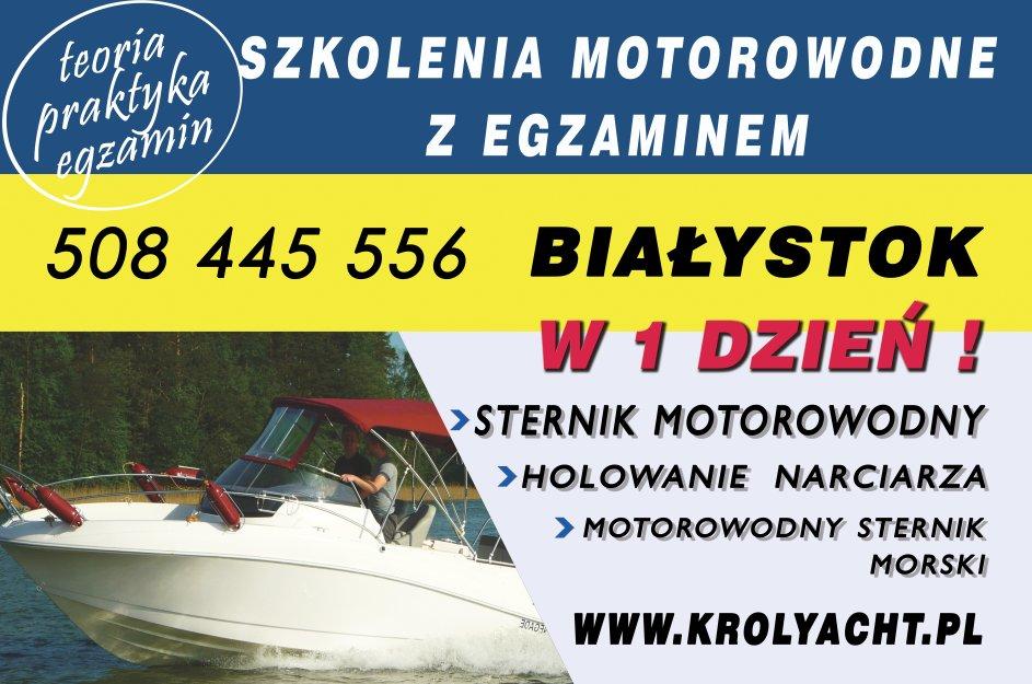 Szkolenia na uprawnienia motorowodne Białystok , podlaskie