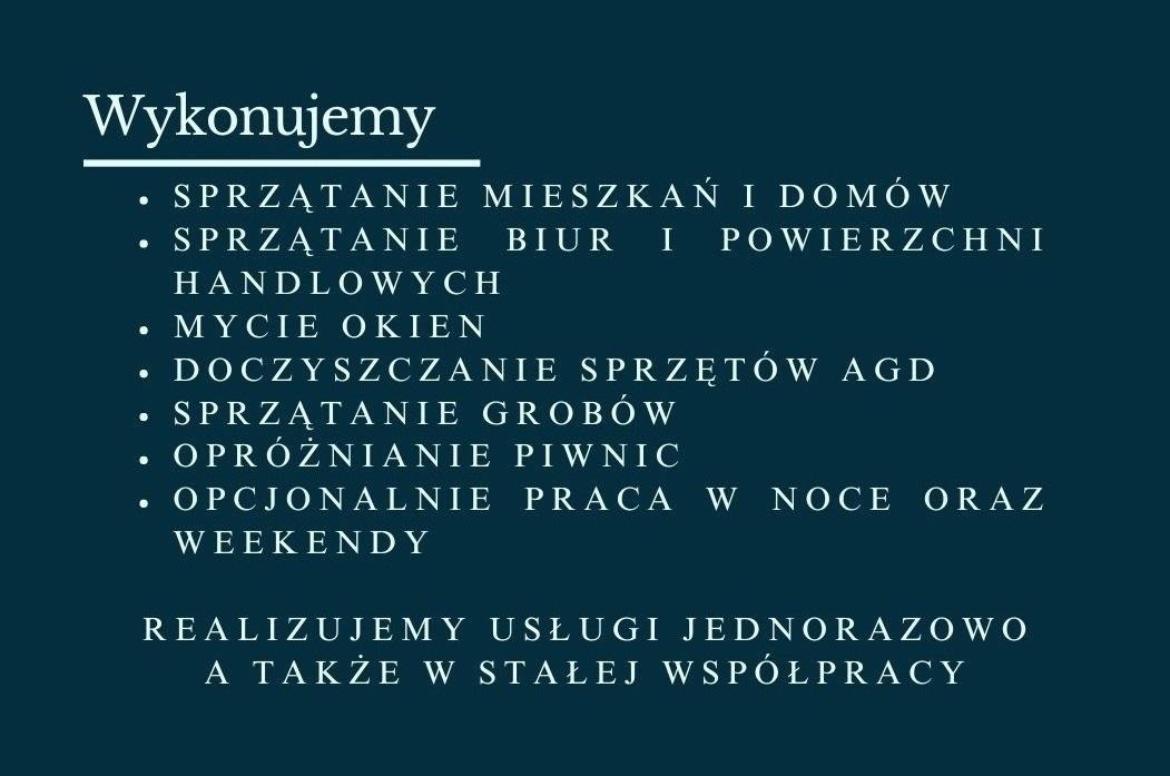 Zakres usług