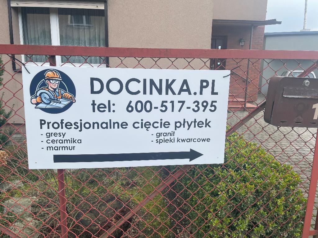 Cięcie płytek, ukosowanie płytek Poznań - docinka.pl, Luboń, wielkopolskie