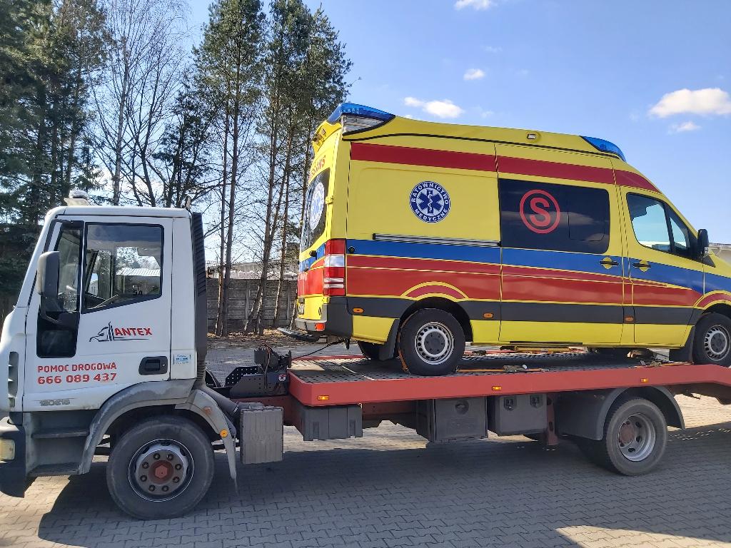 Pomoc drogowa ANTEX laweta transport, winda, firanka, Warszawa, mazowieckie