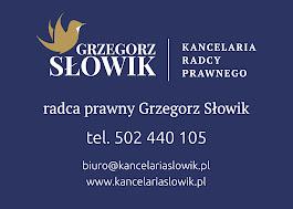 Tabliczka informacyjna Kancelarii Grzegorz Slowik