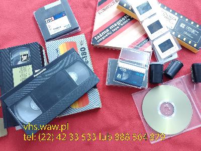 Przegrywanie kaset wideo VHS, audio, skanowanie zdjęć, konwersja DVD, Warszawa (mazowieckie)