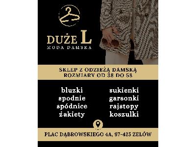 Sklep z odzieżą dla kobiet - DUŻE L - moda damska Zelów - kliknij, aby powiększyć