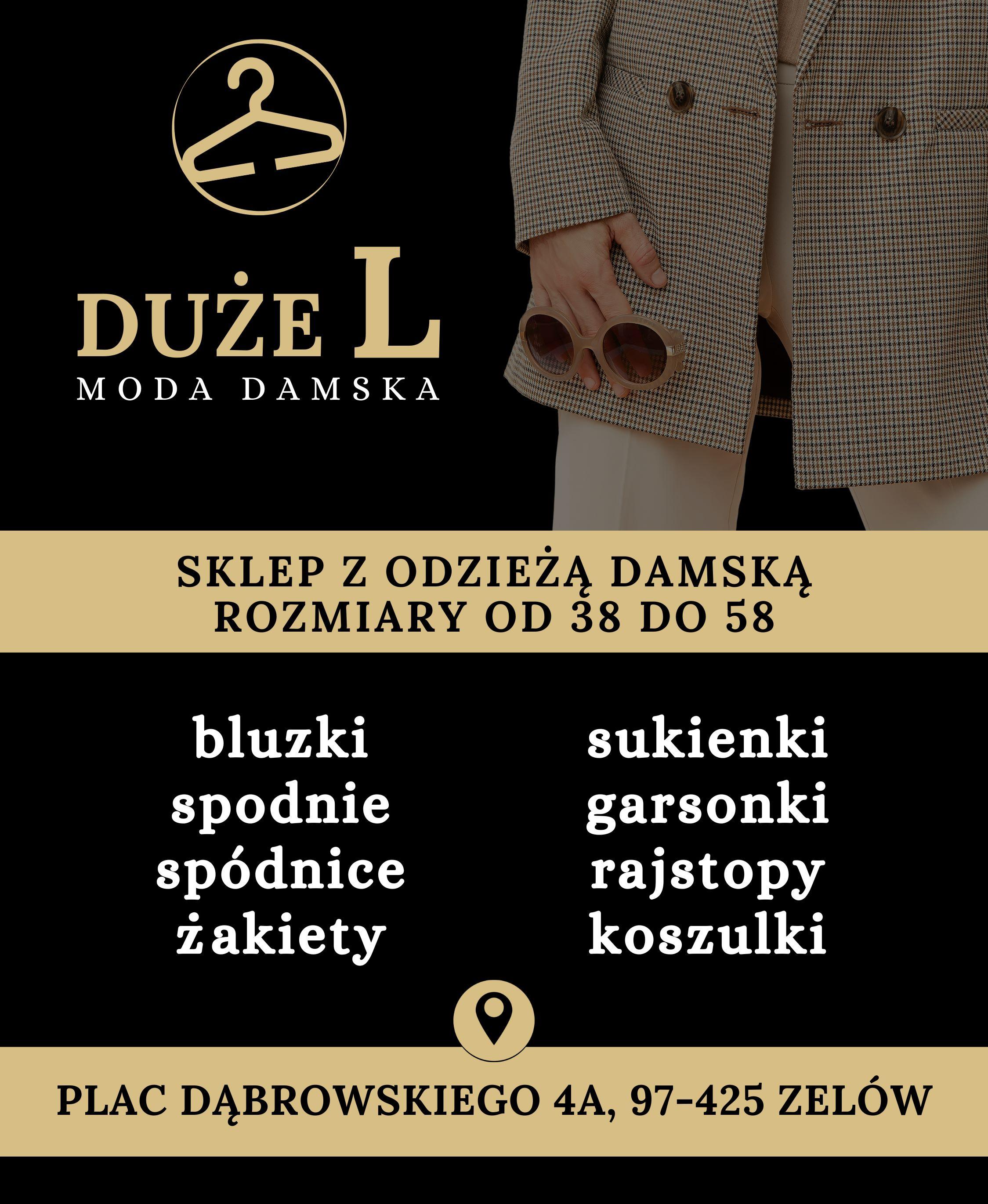 sklep z odzieżą damską w Zelowie - DUŻE L 