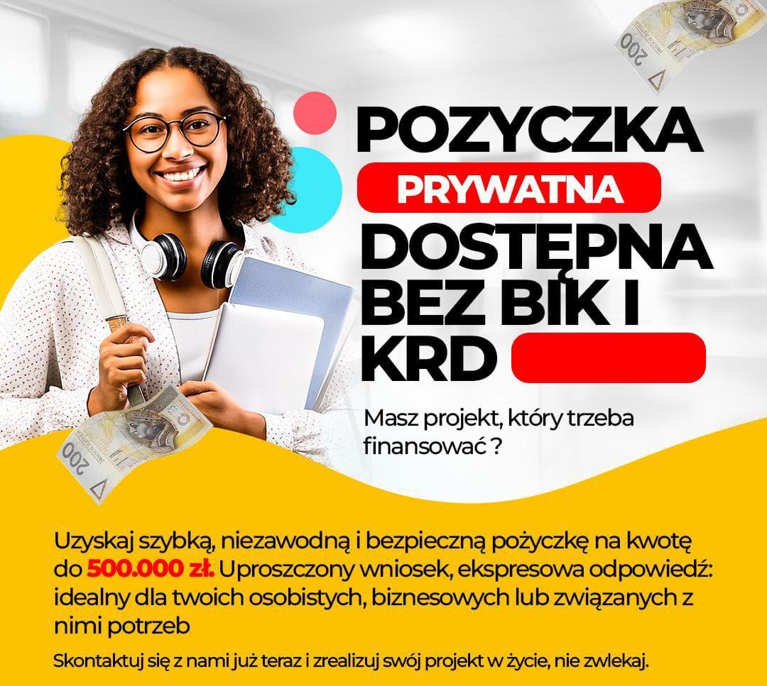 Pożyczka prywatna dostępna bez BIK i KRD  
