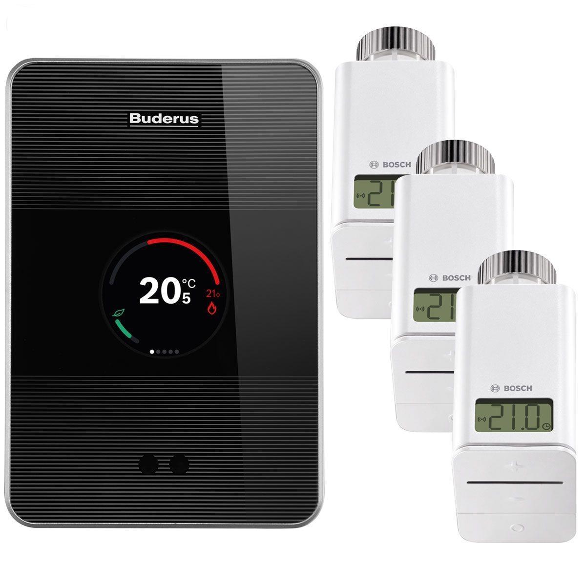 Logamatic TC 100 Buderus inteligentny regulator z głowicami