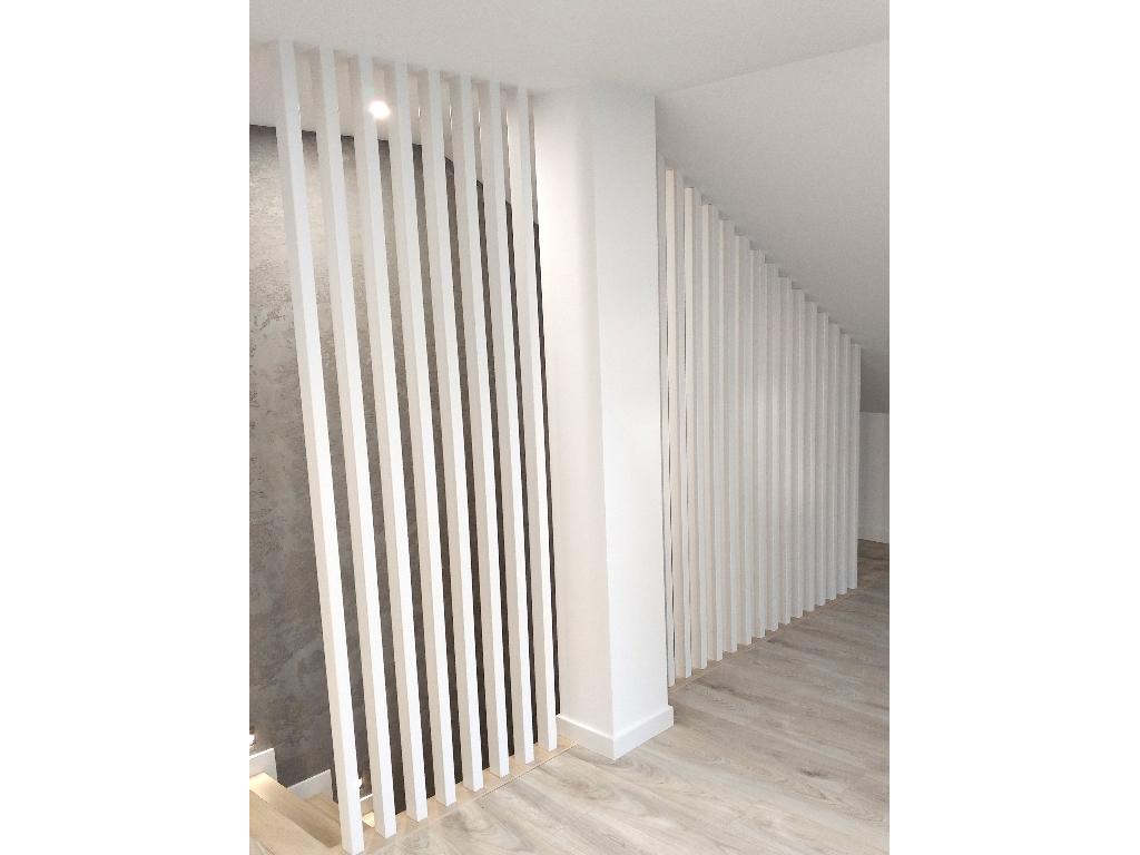 Barierka w stylu harfa drewniana 