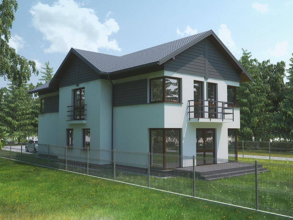 Projekt nowoczesnego domu wolnostojącego