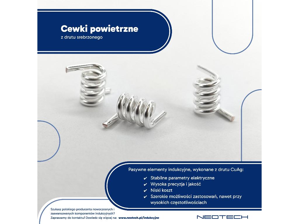Cewki z drutu srebrzonego - idealne do rozwiązań HF NEOTECH