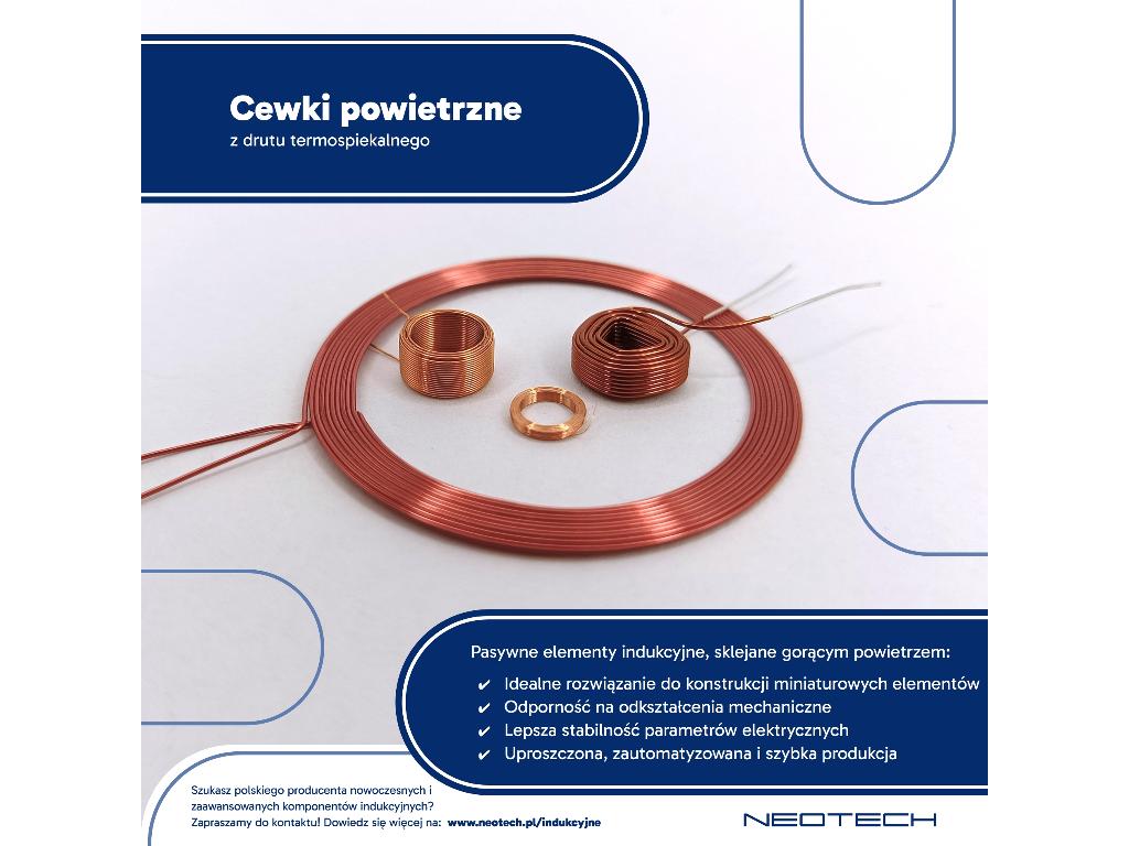 Cewki spiekane - samonośne i wytrzymałe NEOTECH