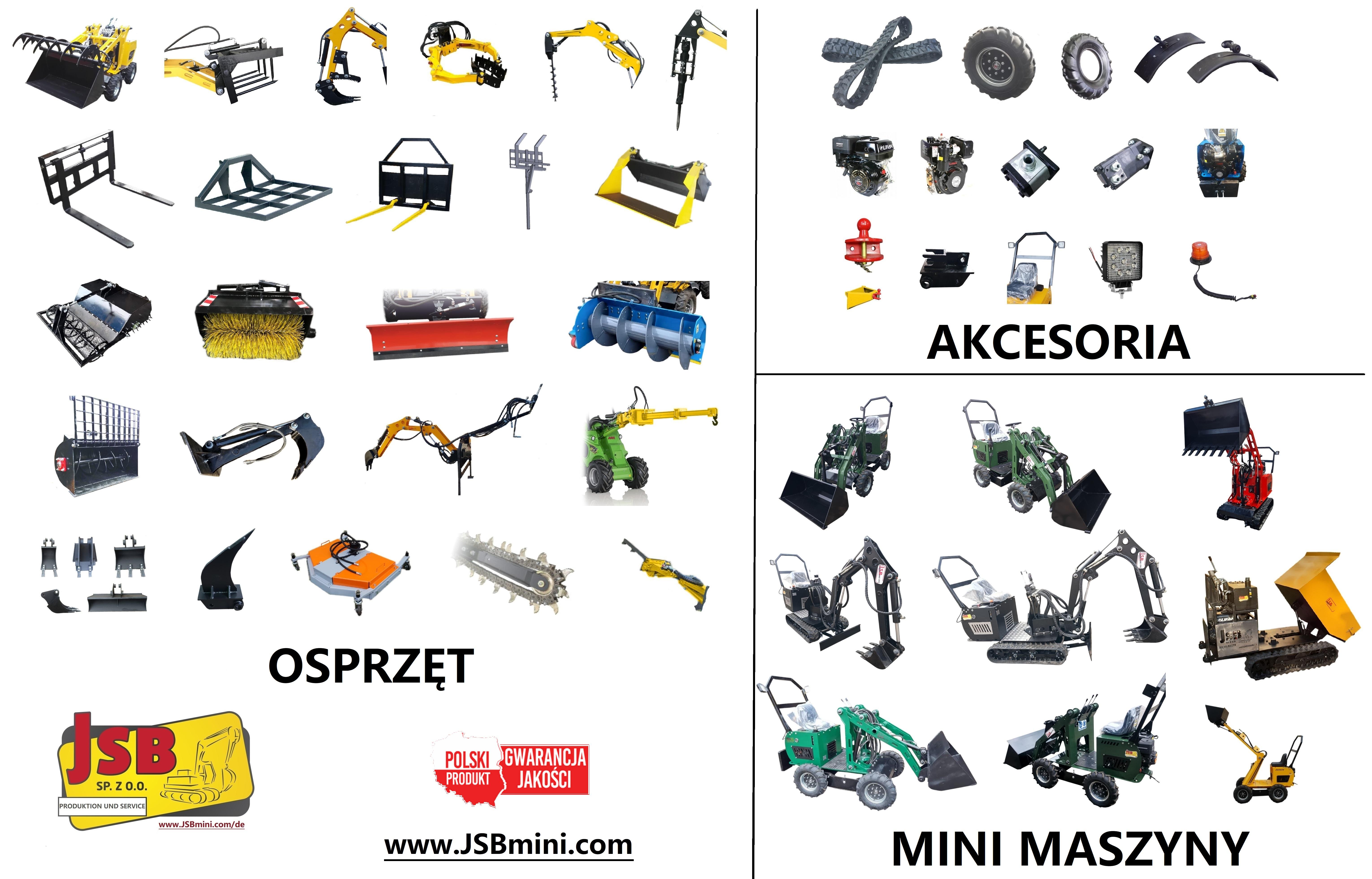 MINI ŁADOWARKA KOPARKA WOZIDŁO  -  NOWE PROSTO OD PRODUCNETA POLSKIEGO
