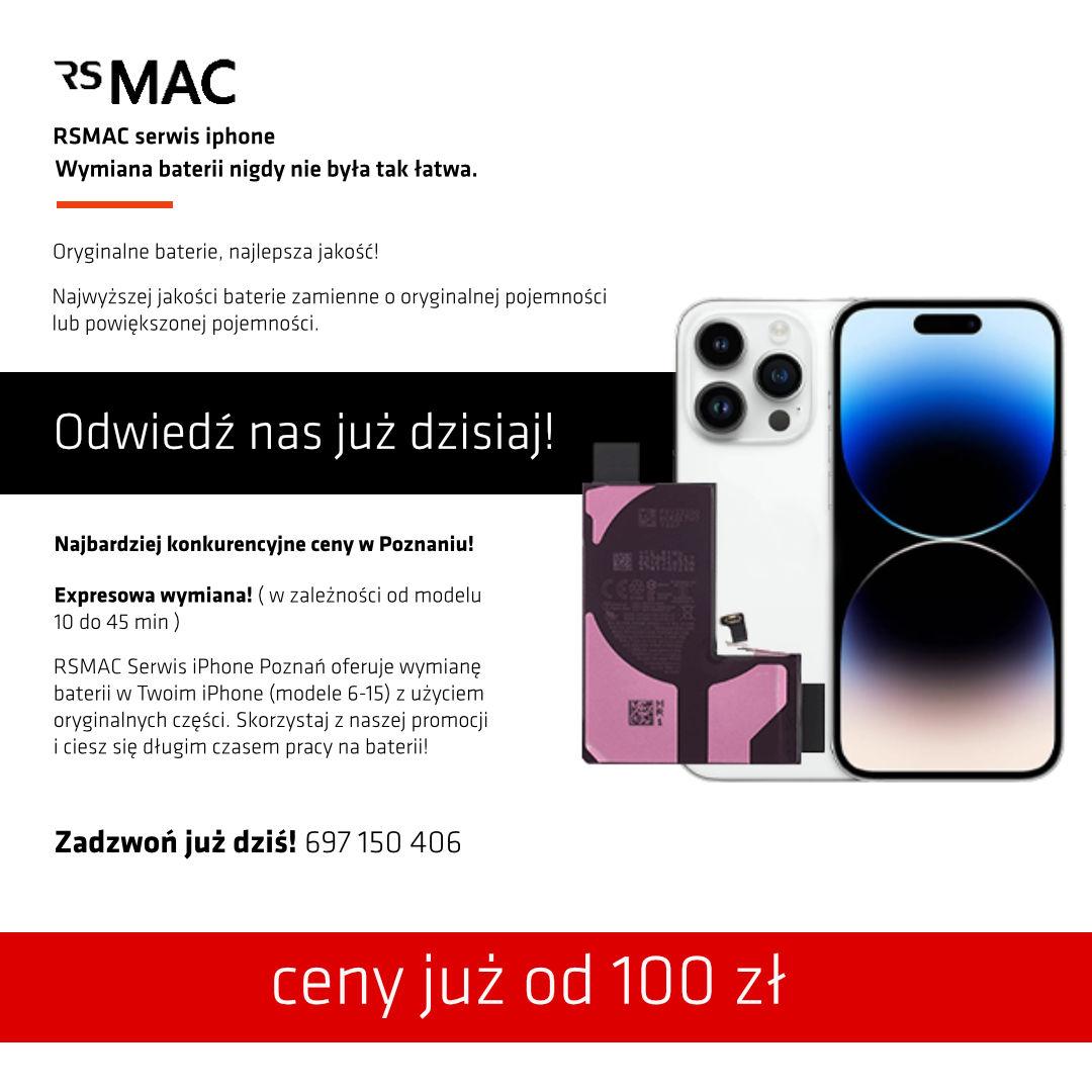 wymiana baterii w iphone - serwis rsmac poznan