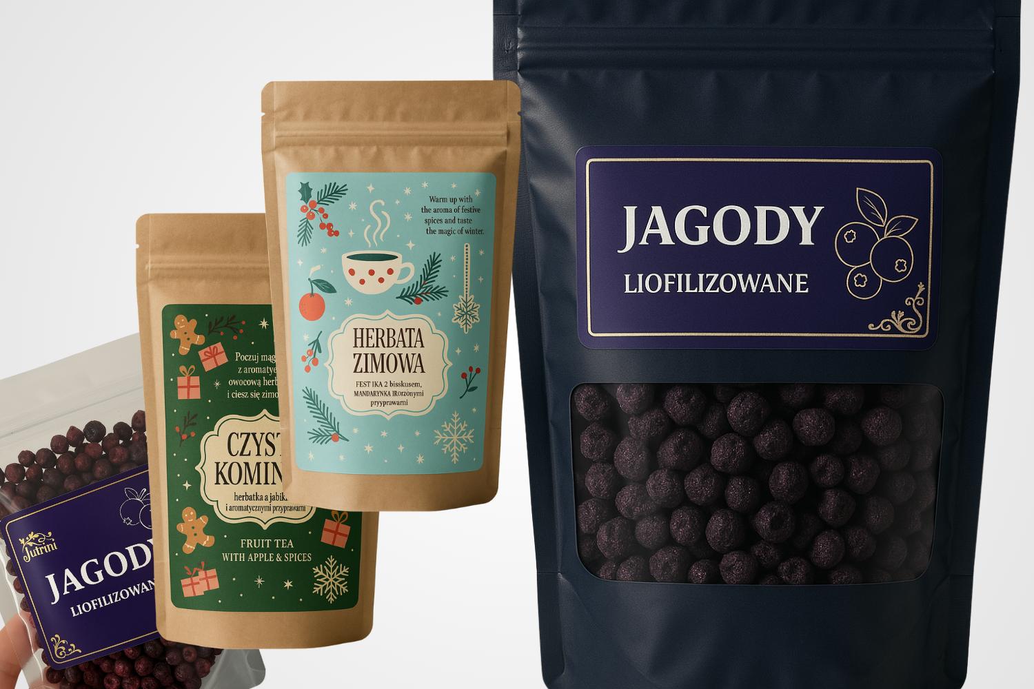 Etykiety z nadrukiem na opakowania doypack