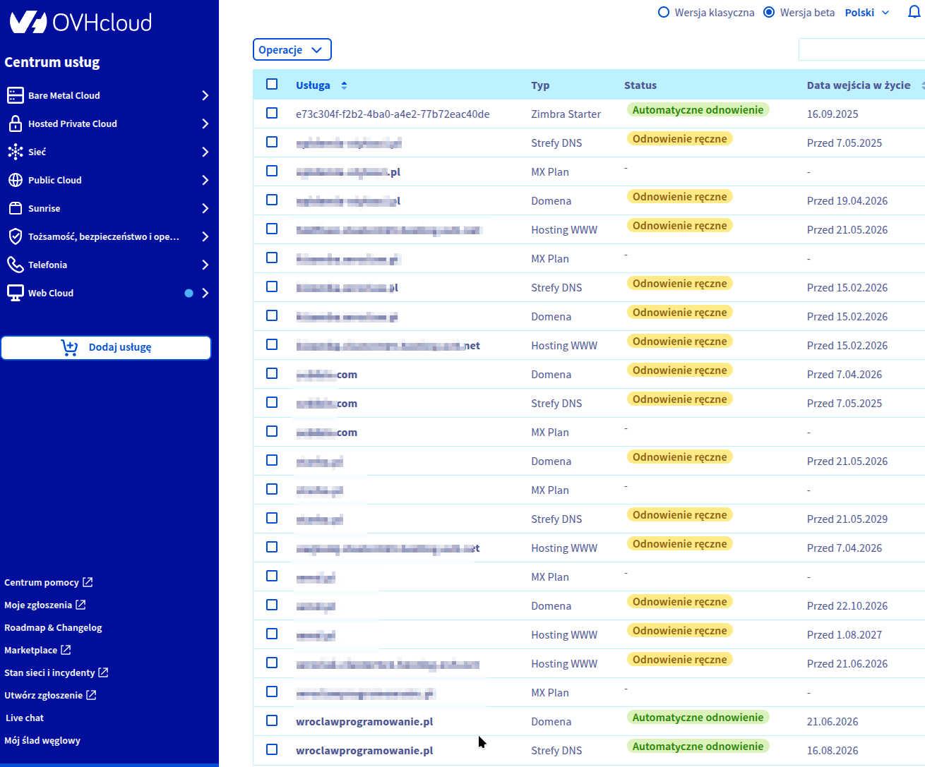 Adinistracja Hosting / doradztwo